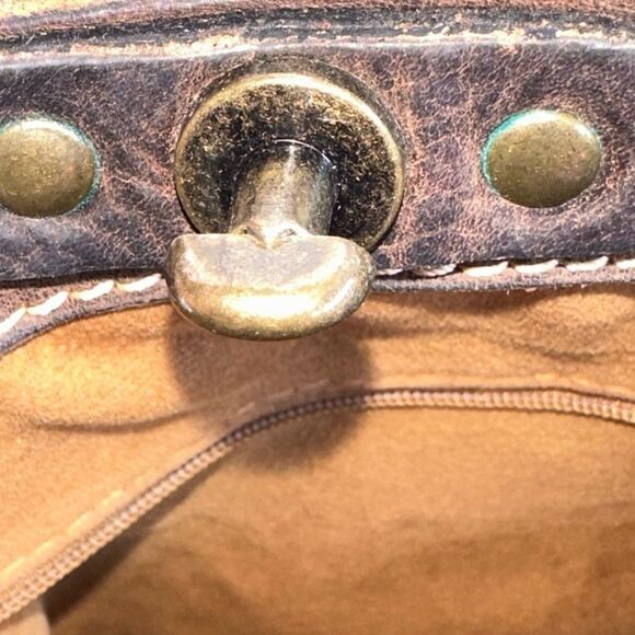 PATRICIA Nash Distressed Leather Tote Benvenuto Chocolate dark chocolate - Picture 10 of 15